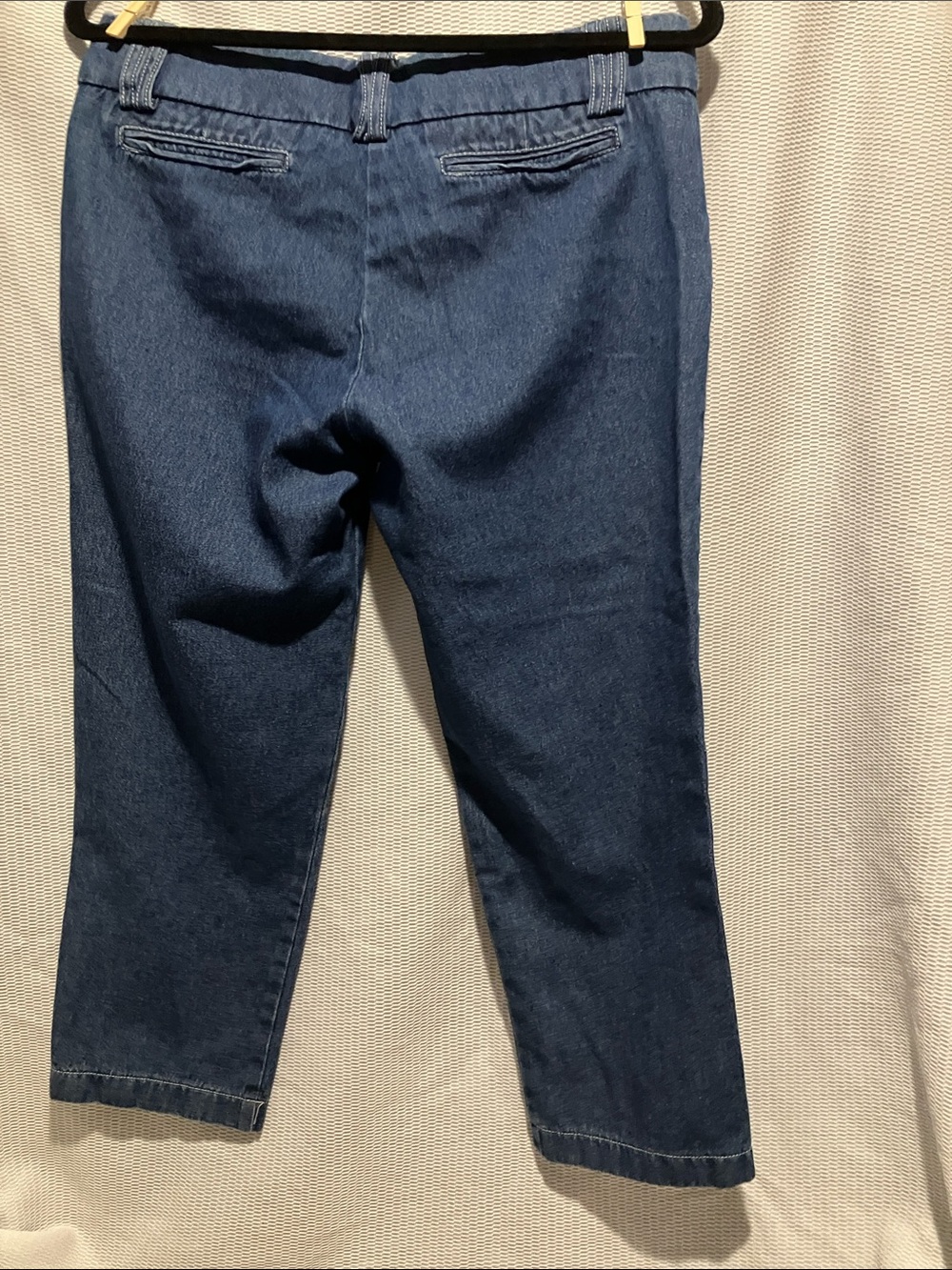 Hybrid Apparel Dark Blue Cropped Stretch Denim Jeans - Picture 7 of 7